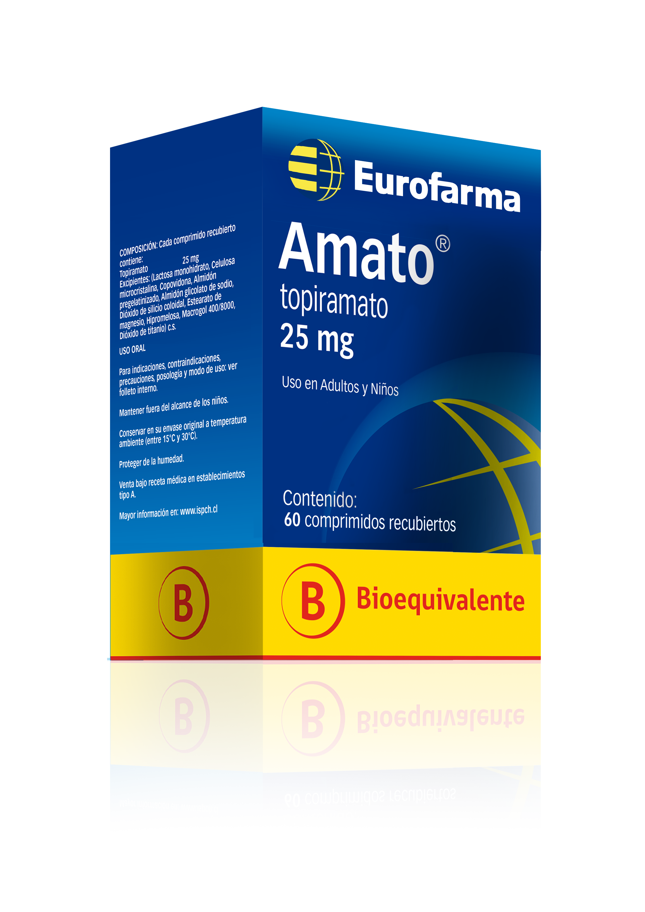 Amato Topiramato 25 mg. bioequivalente