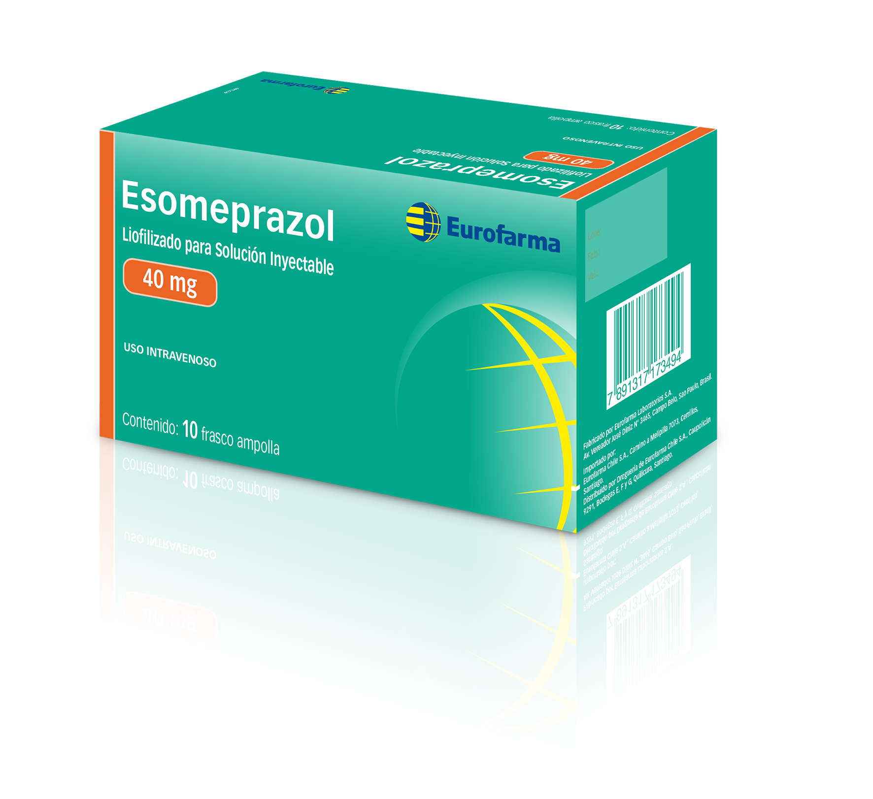 Esomeprazol 40 mg. inyectable